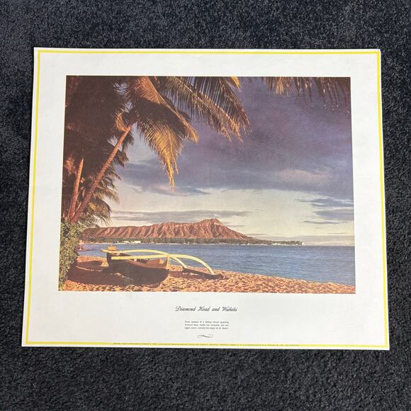 Vintage Mid Century Hawaii Lithographs by Werner Stoy - S/6 - 1960s Photographs - Picture 8 of 13